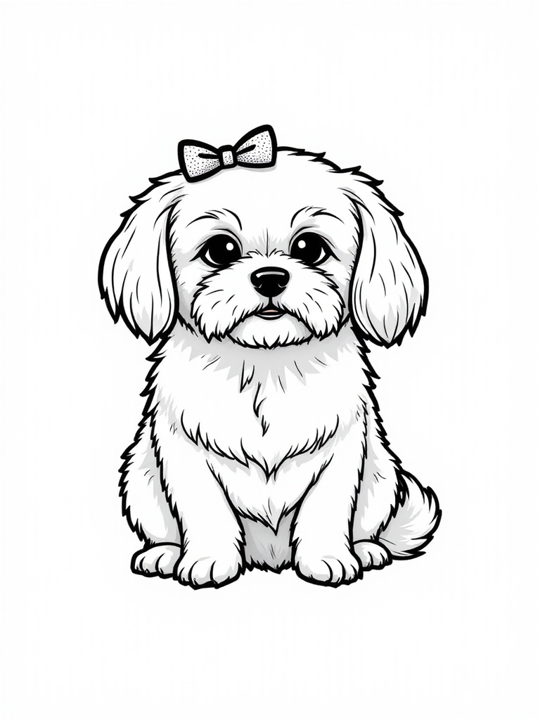 adorable shih tzu adorned