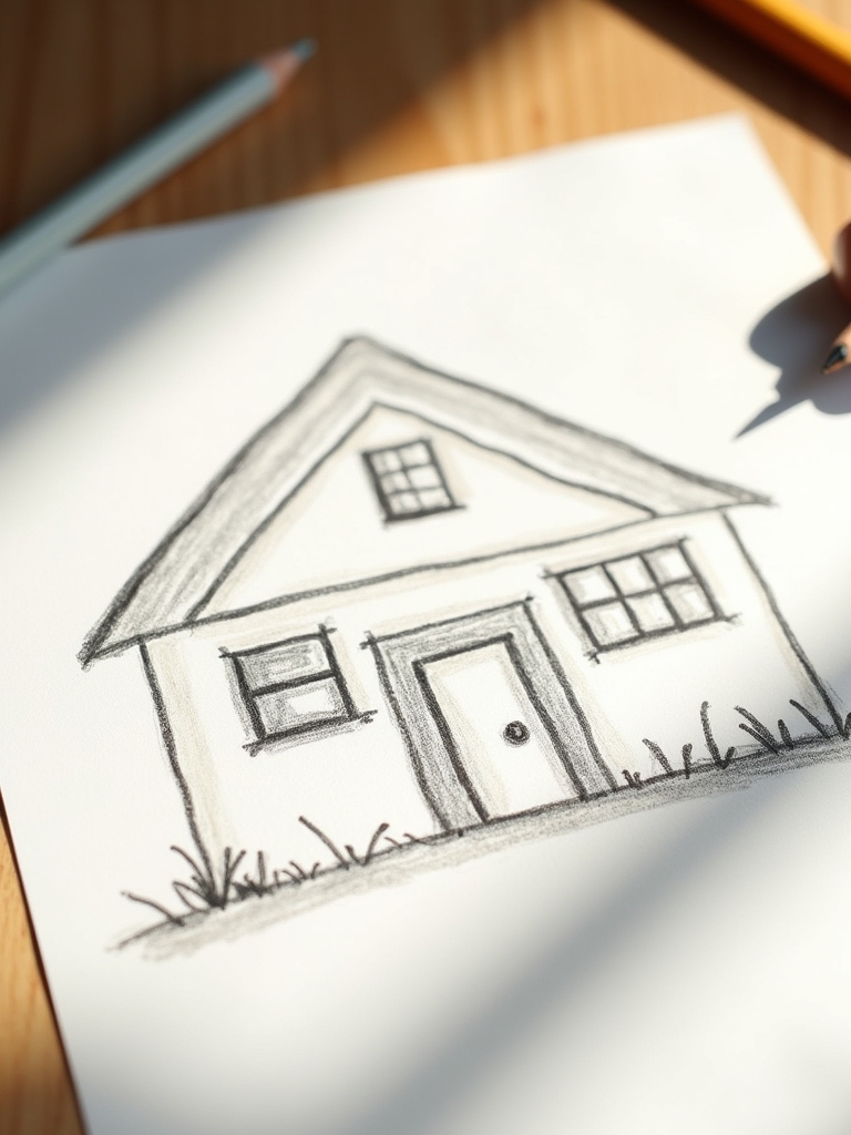 beginner friendly house drawing instructions