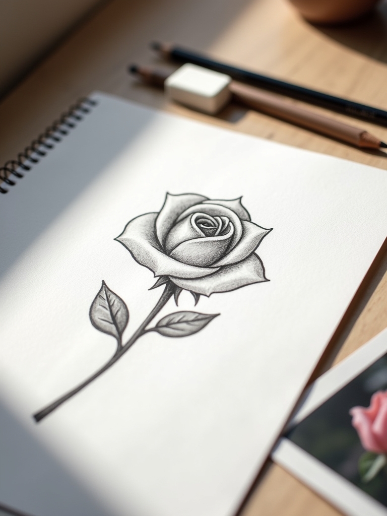 beginner friendly rose pencil drawing tutorials