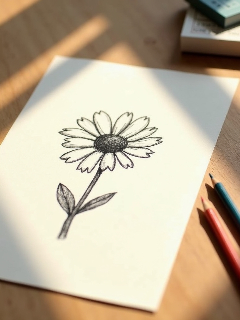 daisy flower drawing ideas