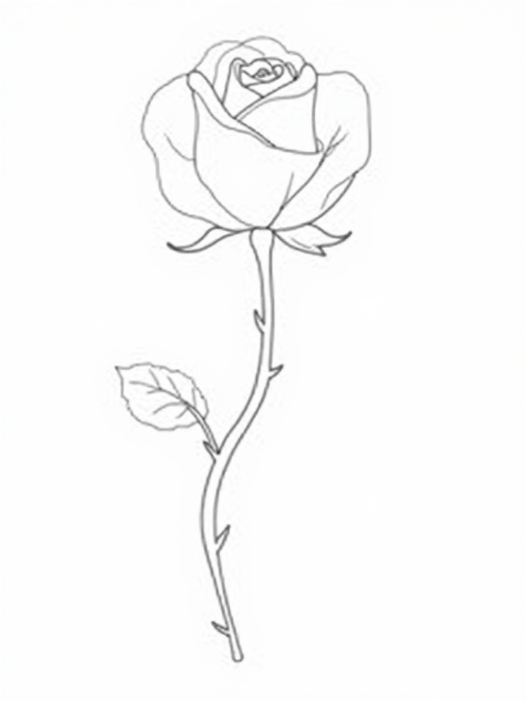 detailed floral drawing without referencing