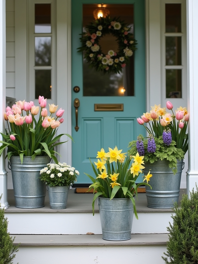 floral seasonal container arrangements