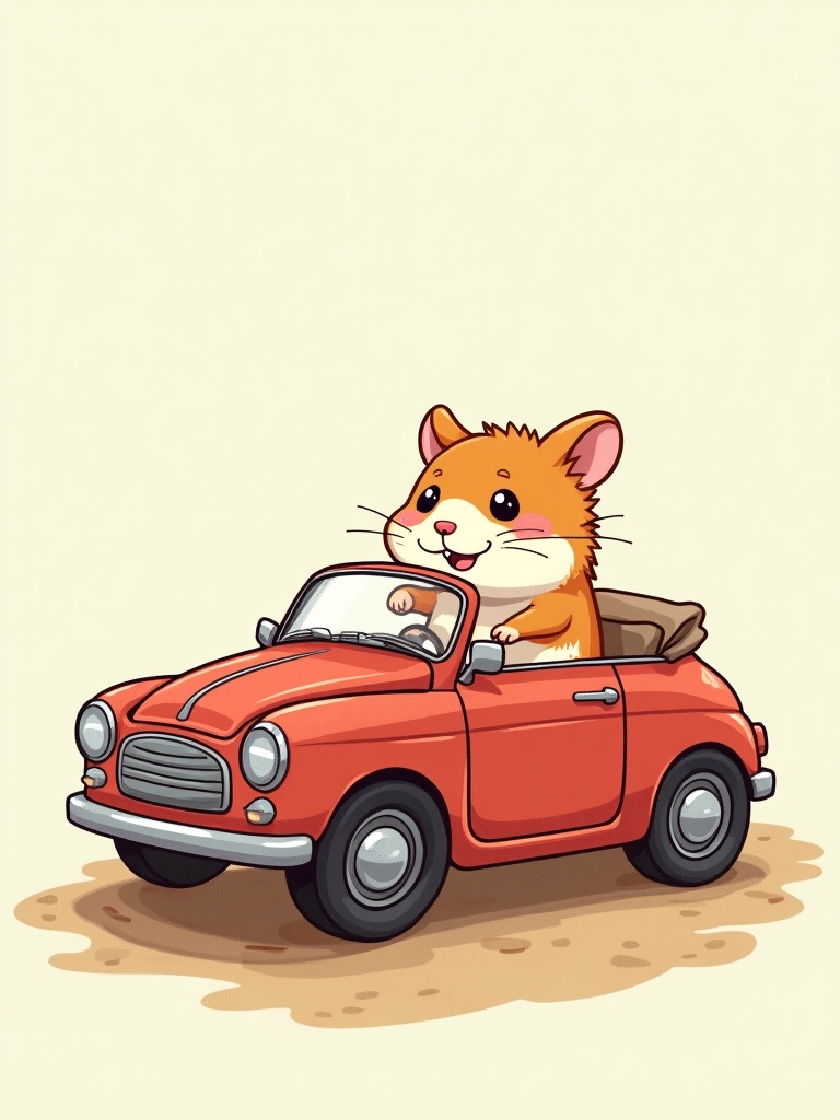 furry rodent automobiles navigating