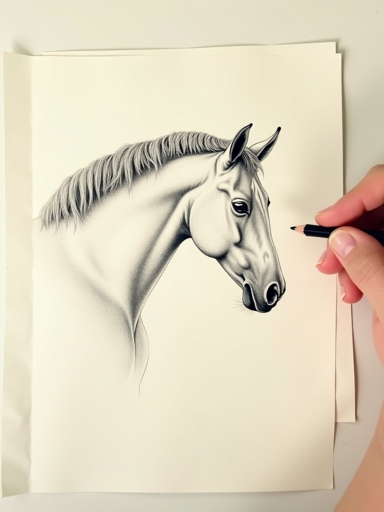 horse drawing ideas beginners