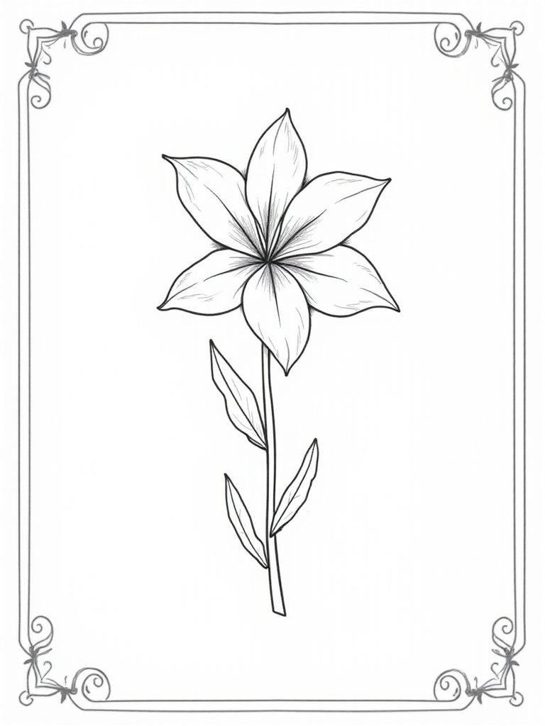 lily flower decorative design