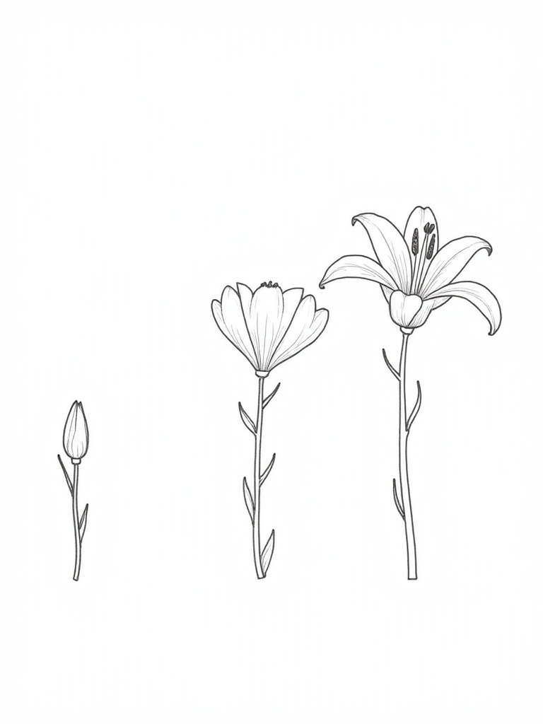 lily growth progression stages