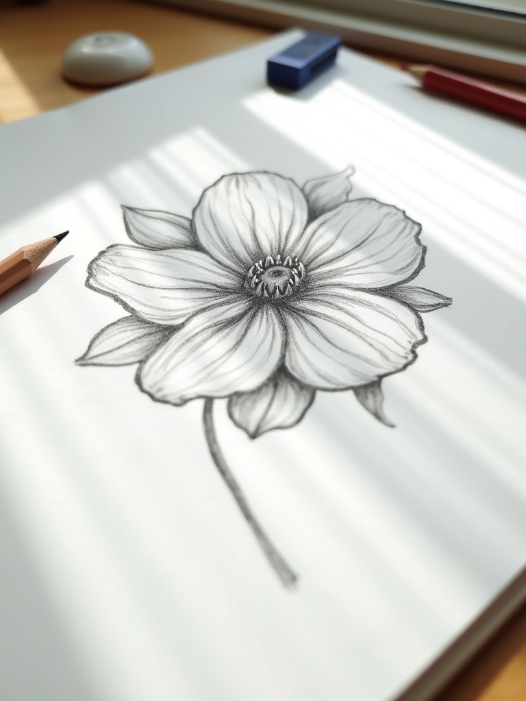 peony flower drawing ideas