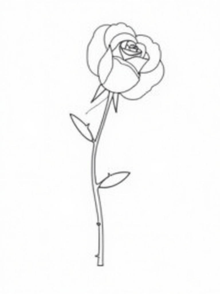 personal rose drawing style