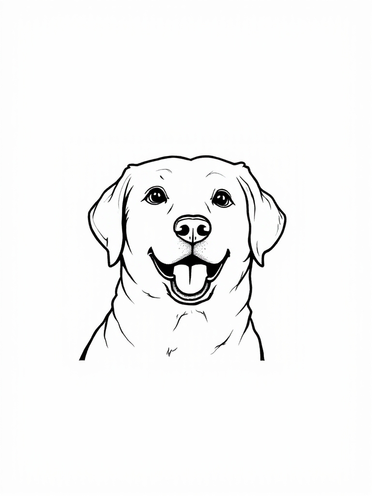 playful labrador dog portrait