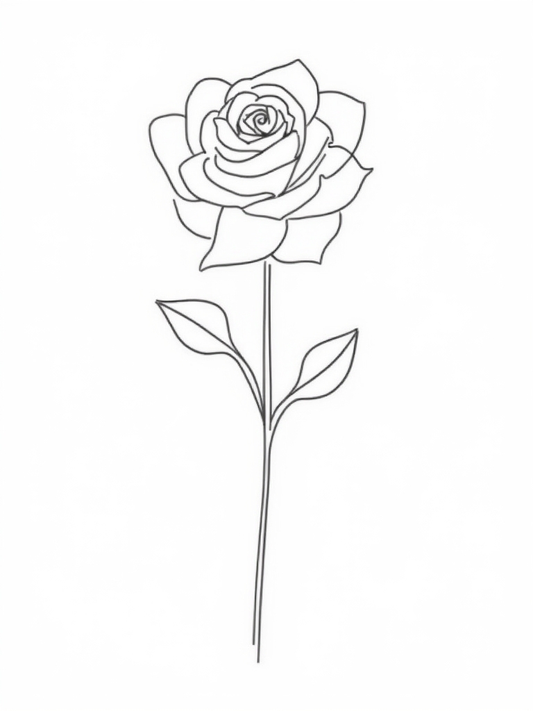 stylized cartoon beginner friendly rose illustrations