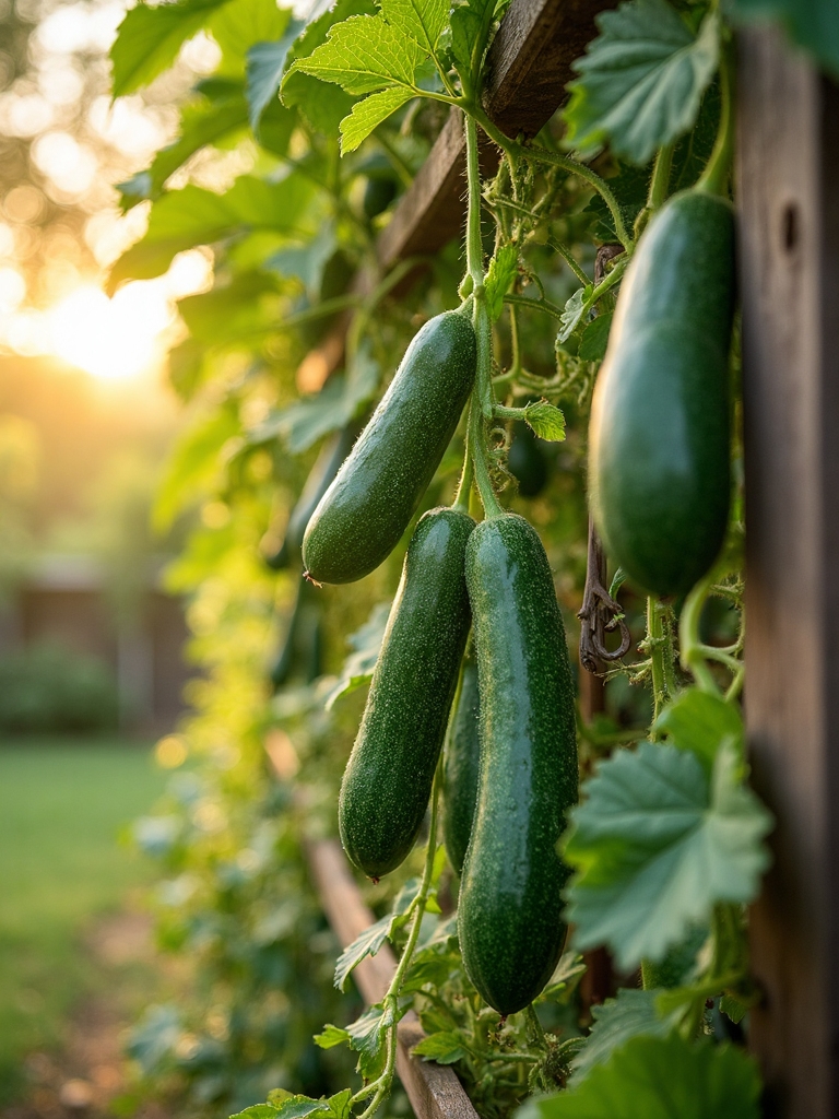 abundant climbing fast growing summer cucumbers