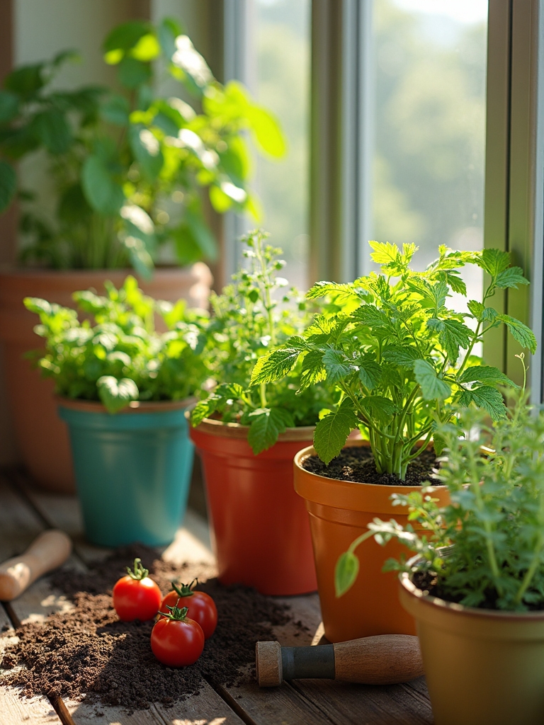 ideal vegetables and herbs for containers