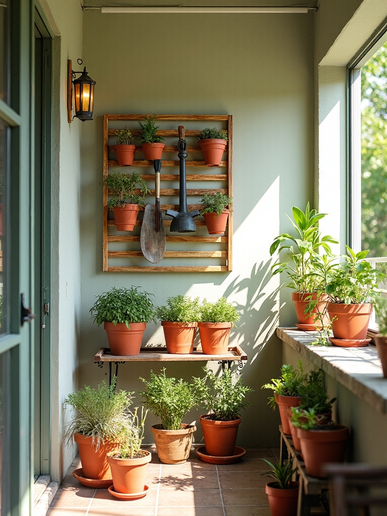 organize garden tools efficiently and creatively