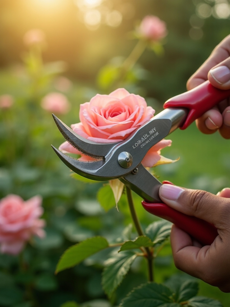 precise gardening with needlenose pruners