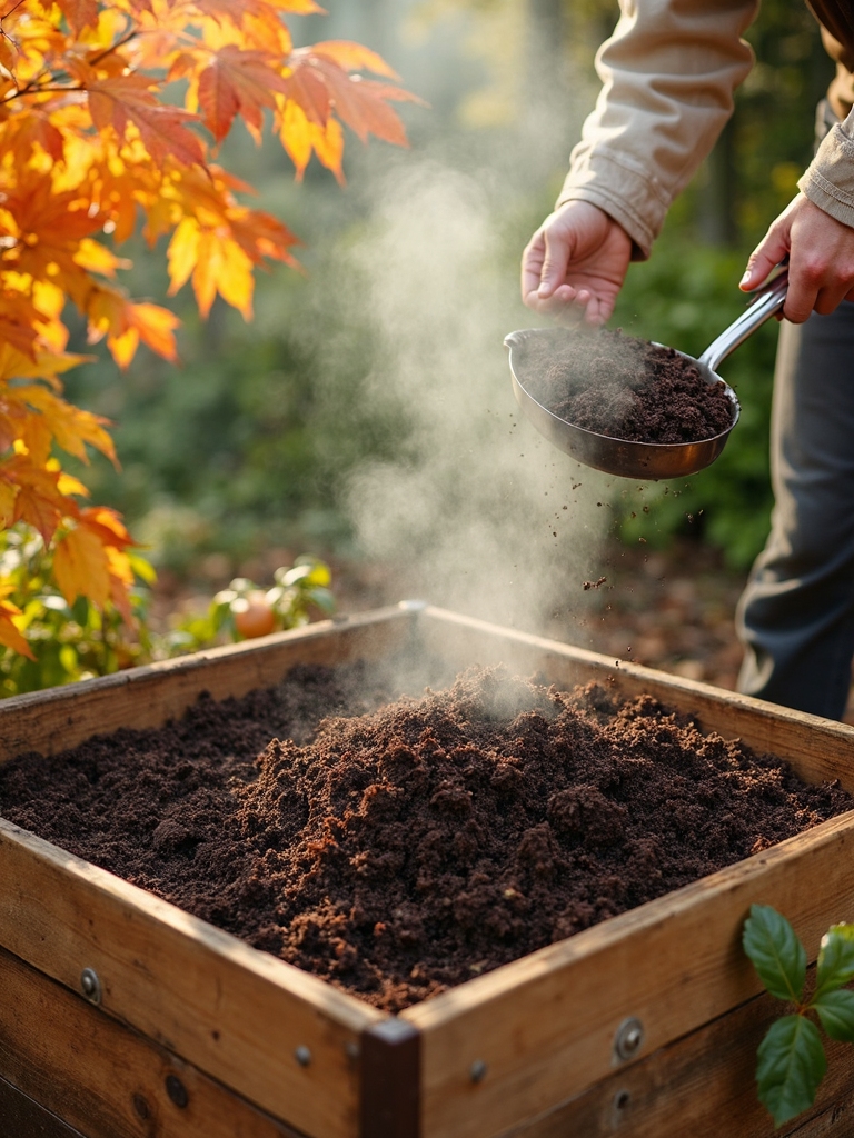 seasonal composting with patience and balance