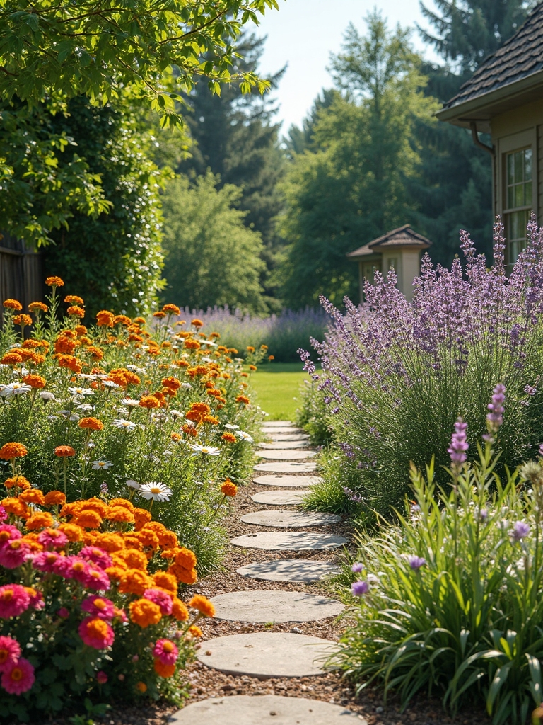 vibrant and dependable garden composition