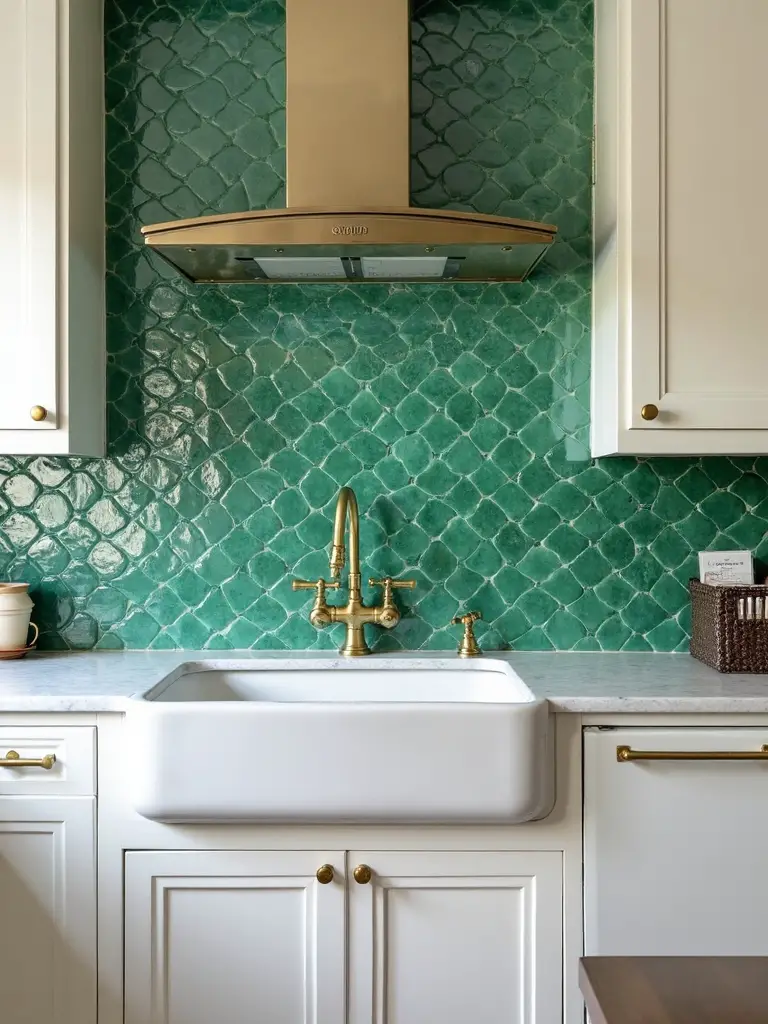 authentic artisanal charm mosaic backsplash