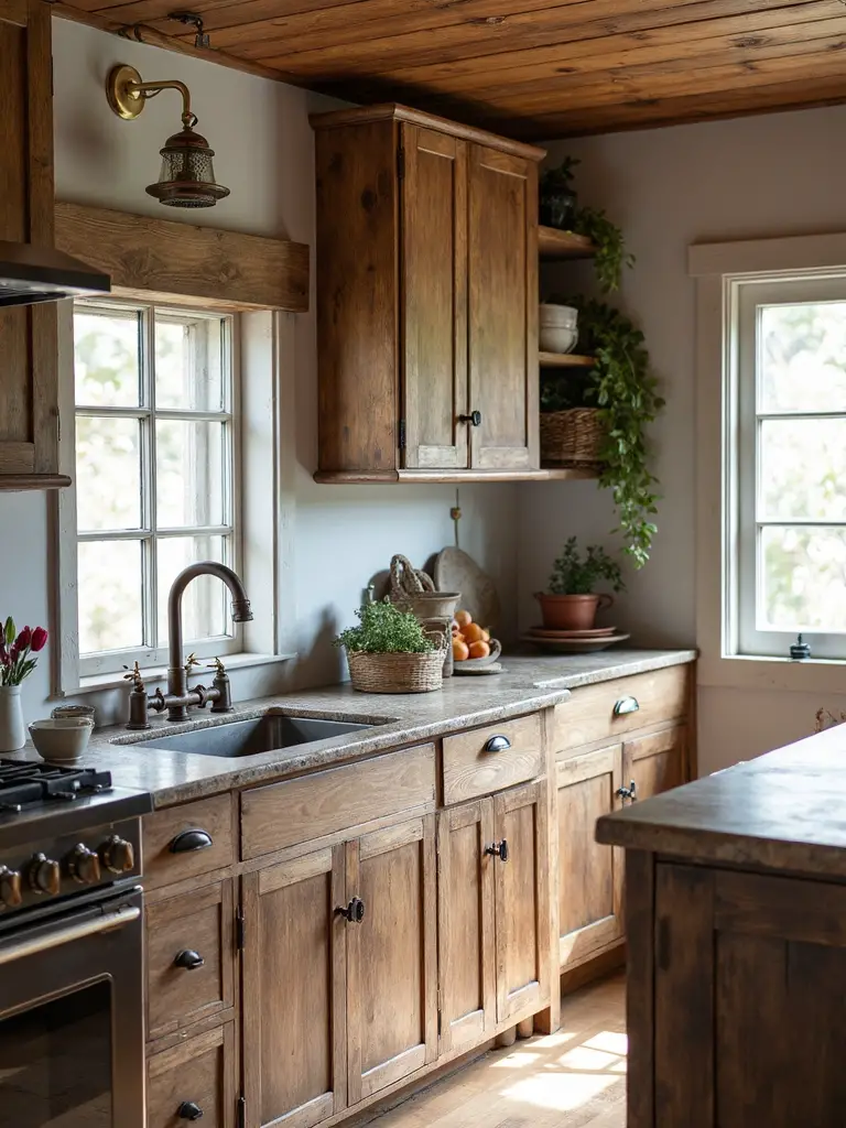 authentic farmhouse kitchen aesthetic