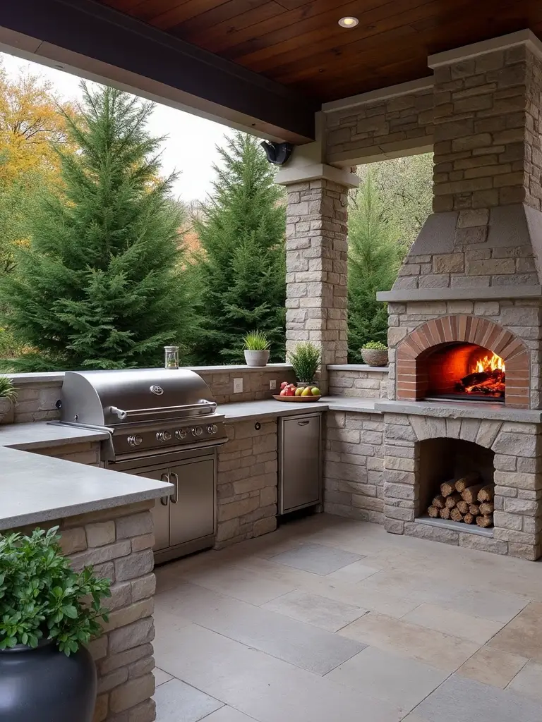 authentic interactive high heat outdoor pizzeria