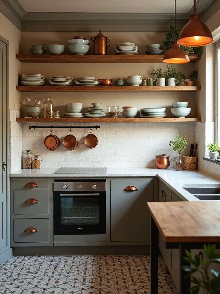 backsplash as functional display space