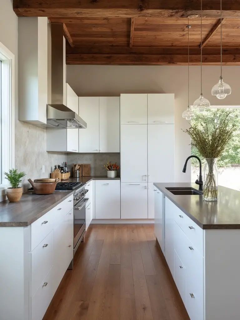 balanced contemporary rustic charm