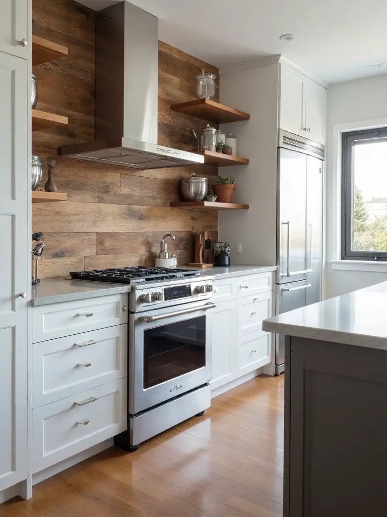 balanced rustic modern kitchen design