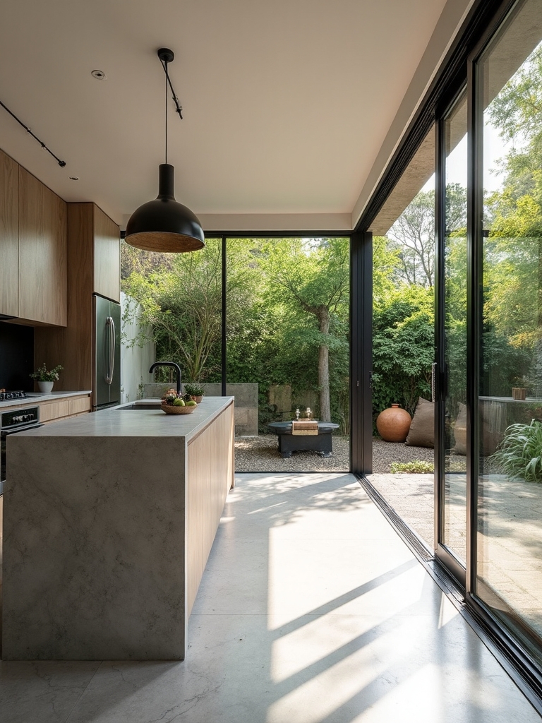 blending indoor outdoor living spaces