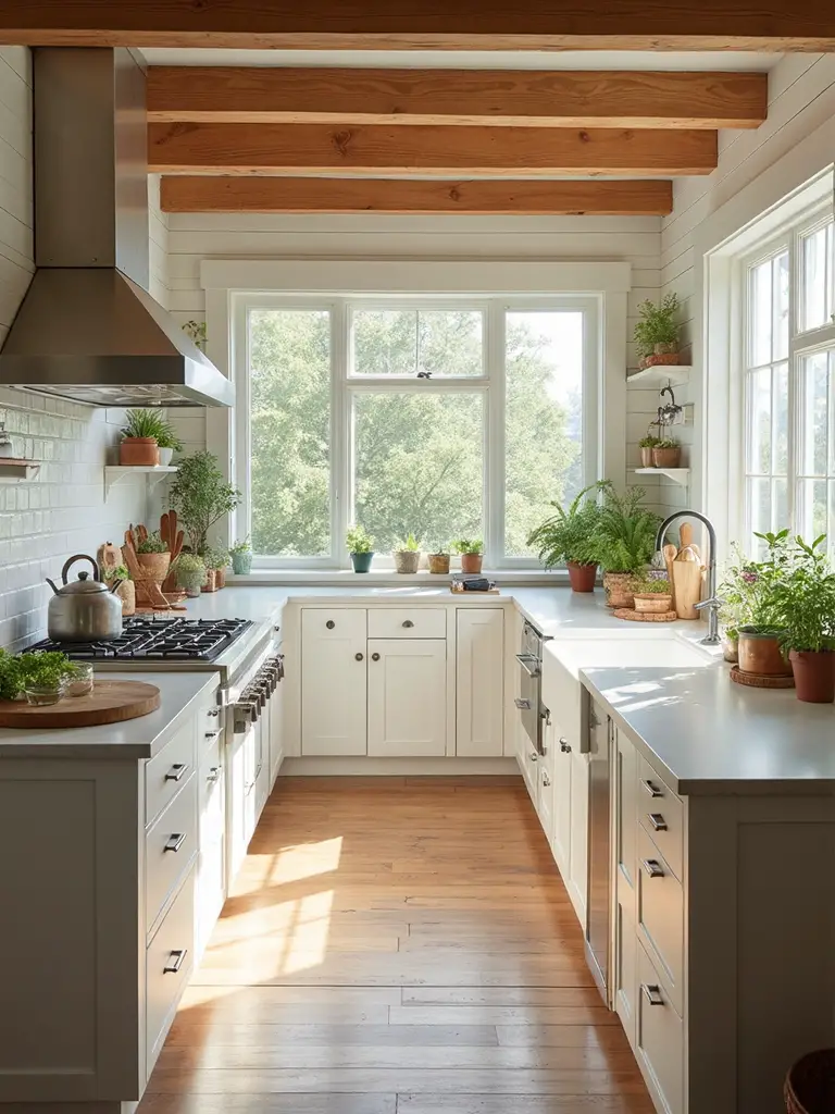 bright natural rustic farmhouse