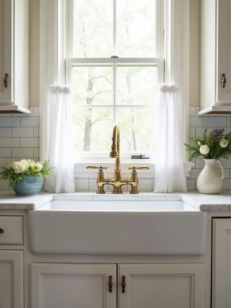 classic farmhouse sink focal point
