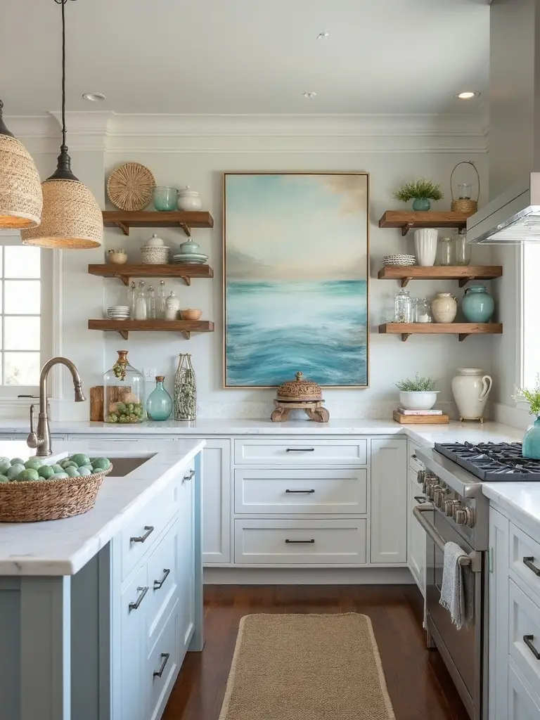 coastal decor and nautical accents