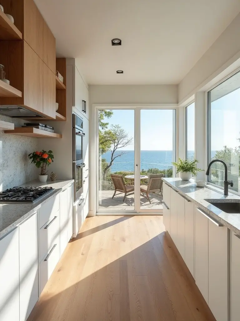 coastal kitchen sun drenched natural light sanctuary