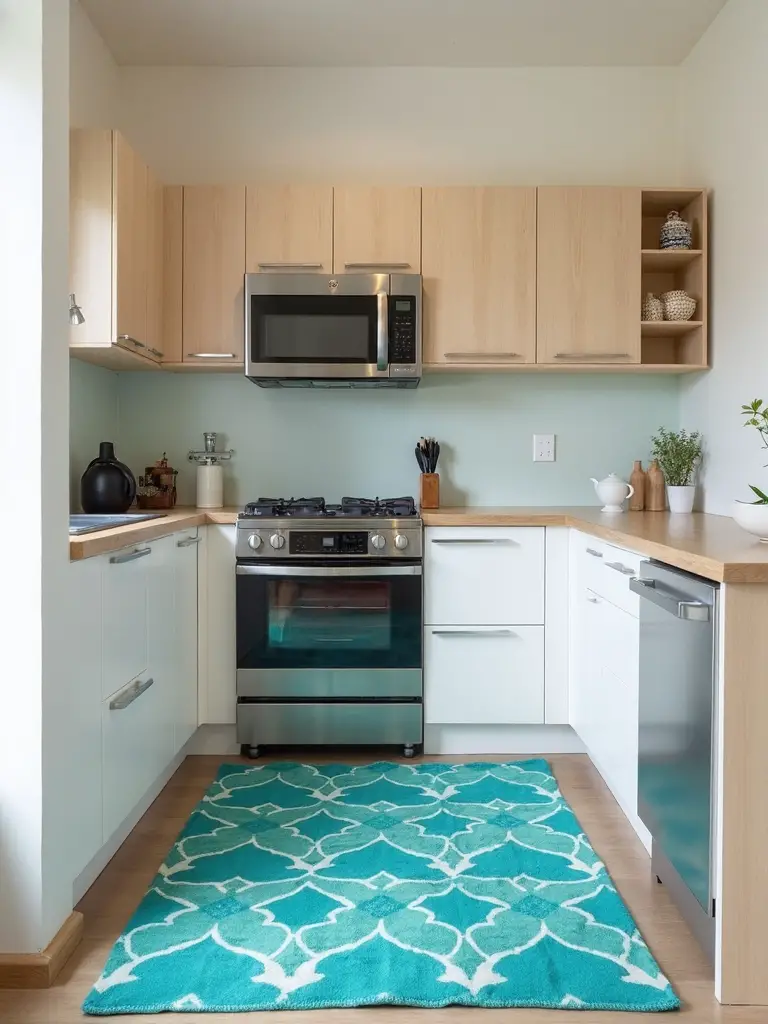 colorful washable and non slip kitchen rugs