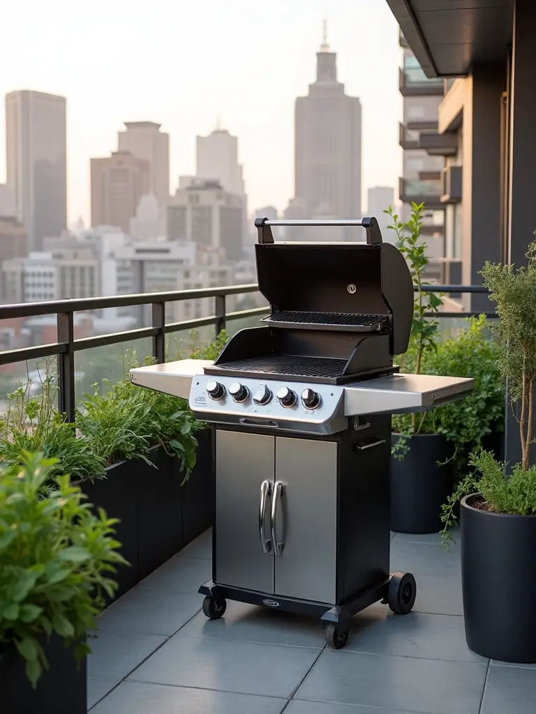 compact efficient versatile weatherproof outdoor kitchen