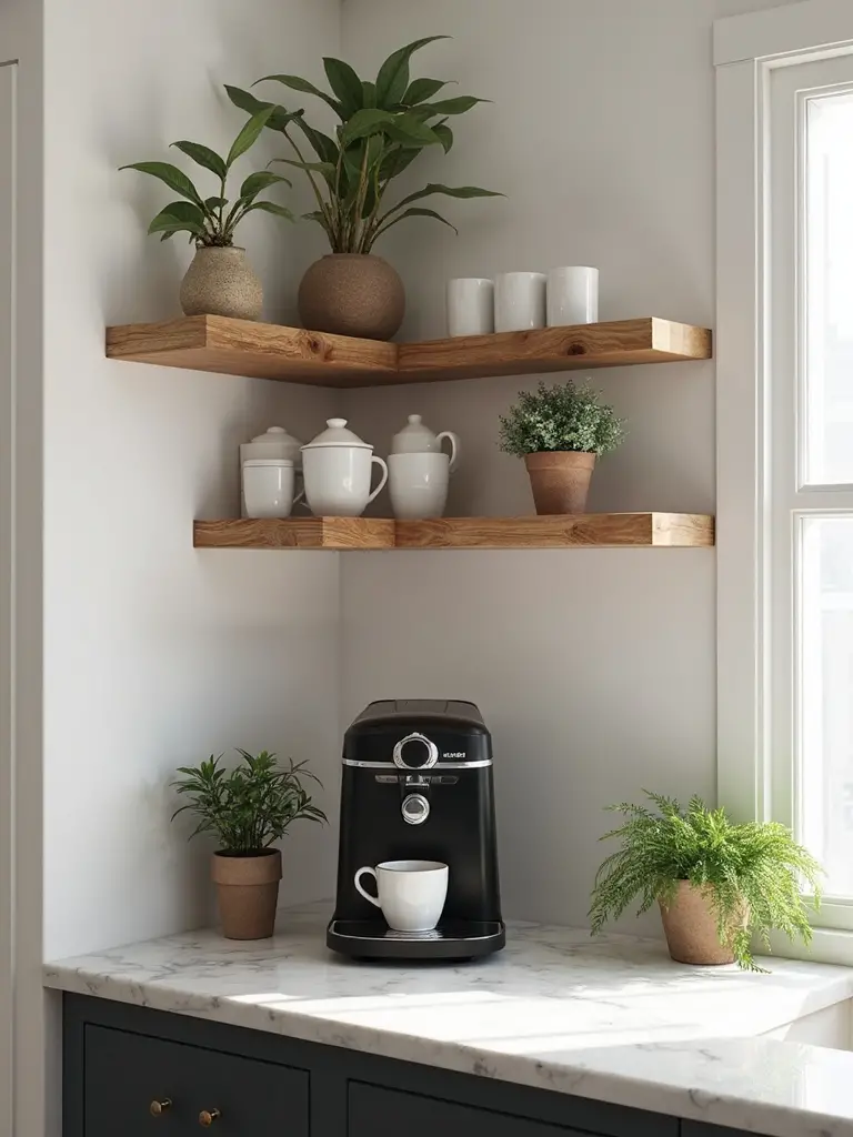 compact functional personalized coffee space