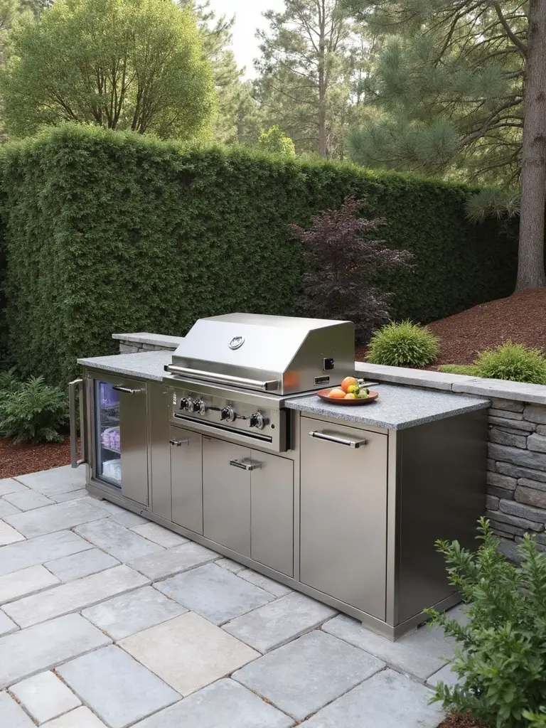 compact modular outdoor cooking system