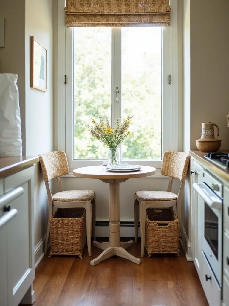 compact multifunctional storage optimized bistro sets