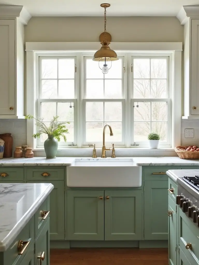 complementary cabinet color contrast