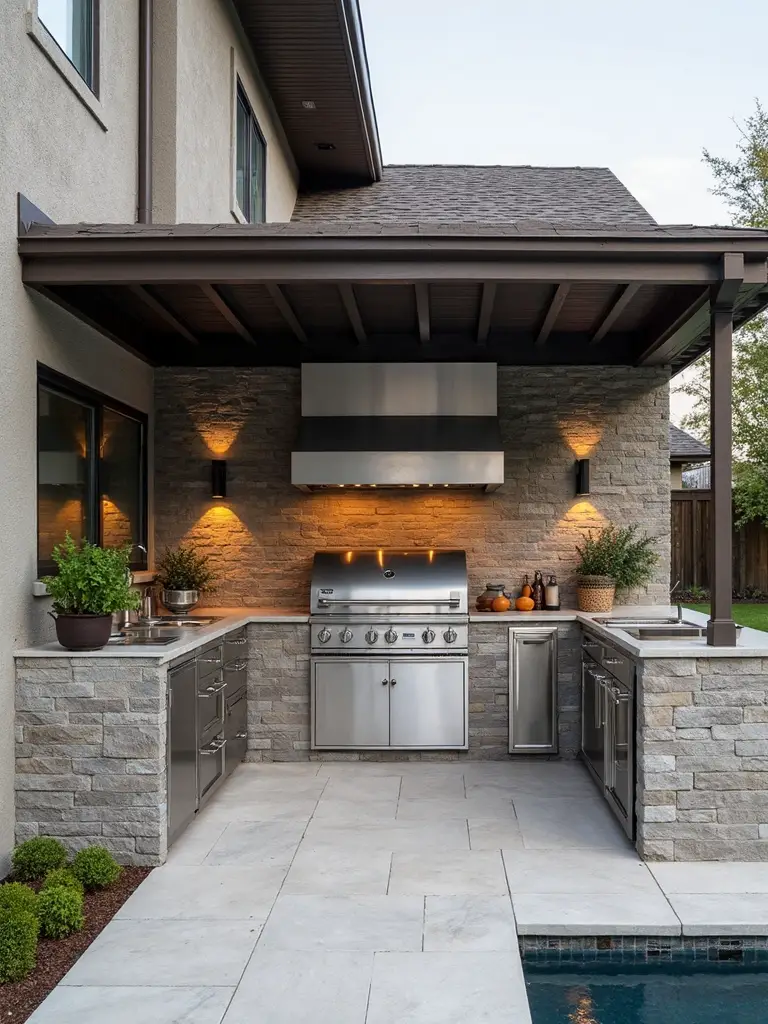 cost effective outdoor kitchen