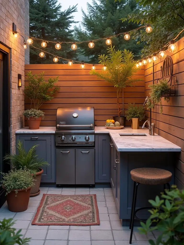 cozy compact corner cuisine