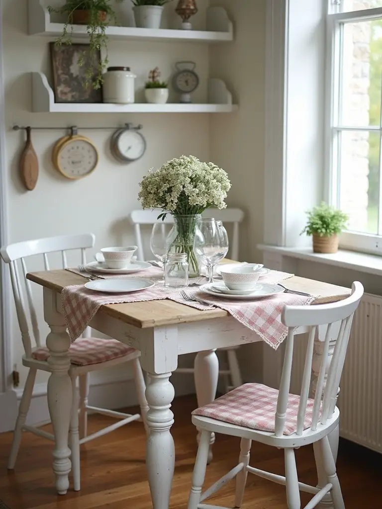 cozy compact cottage style dining tables