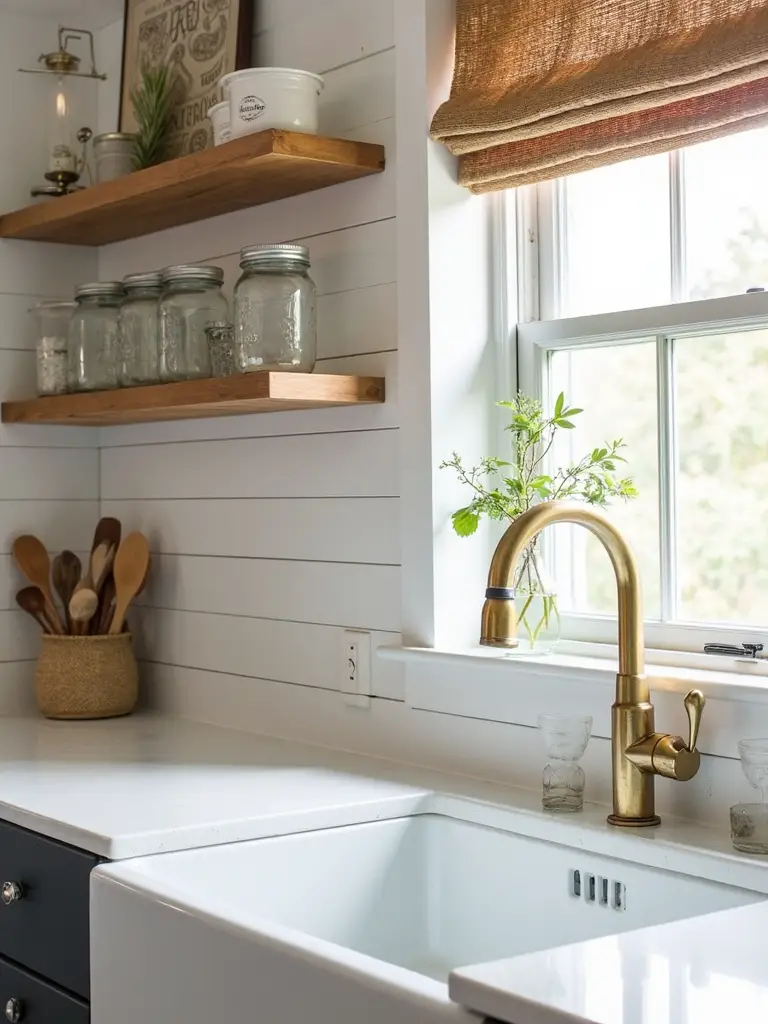 cozy cottage inspired farmhouse kitchen backsplashes