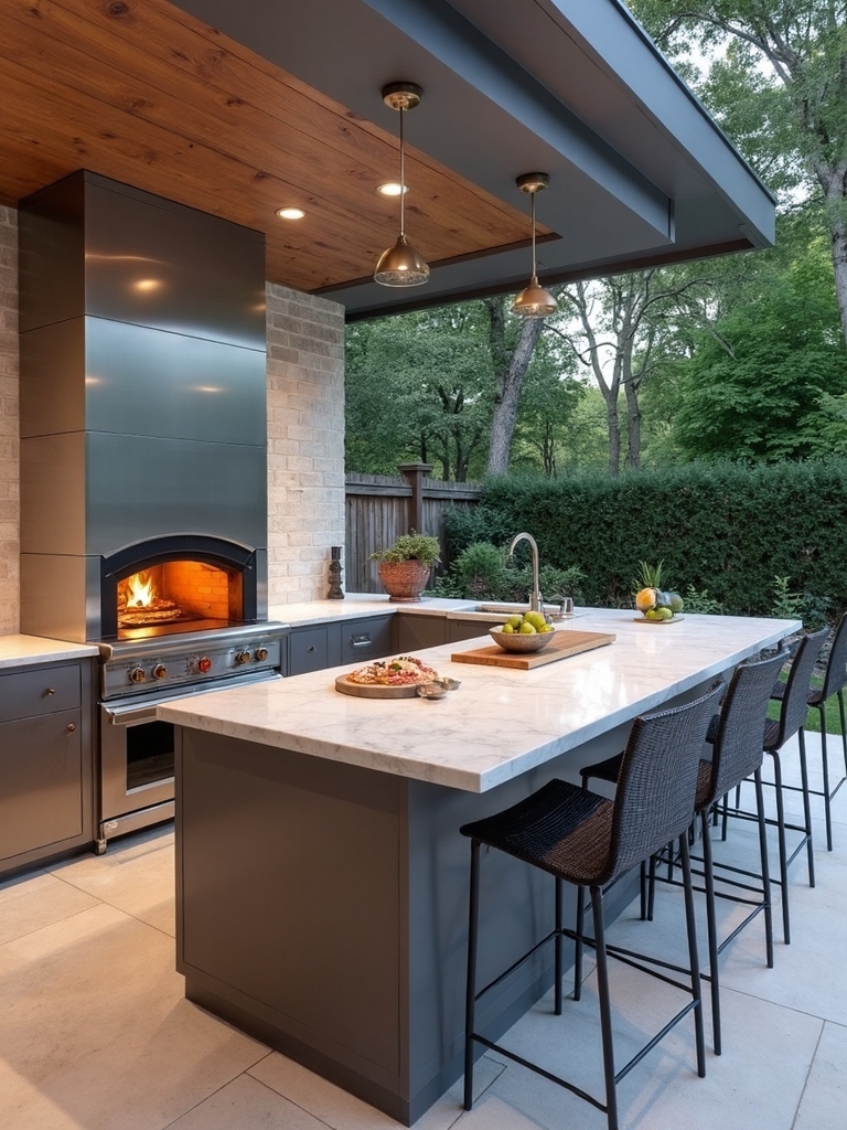 culinary outdoor kitchen showpieces