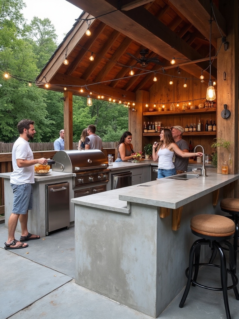 customized outdoor entertainment hub