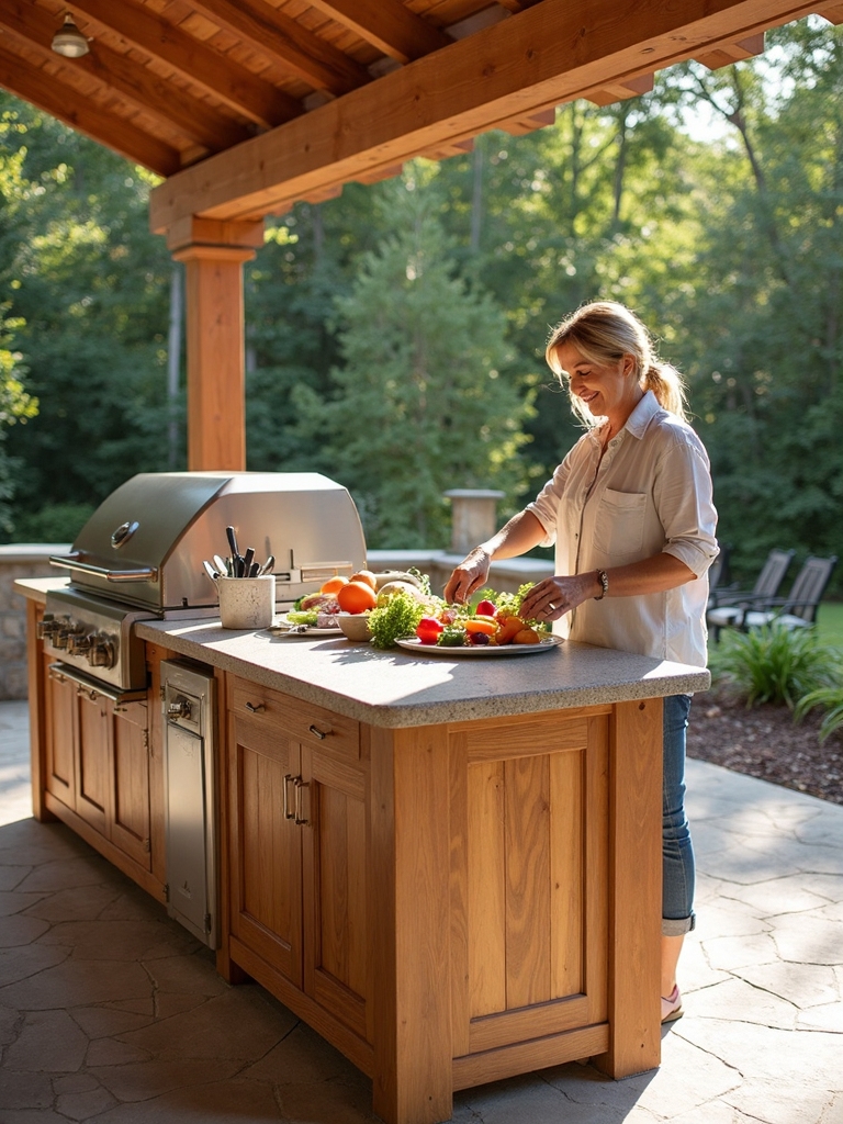 diy outdoor kitchen advantages