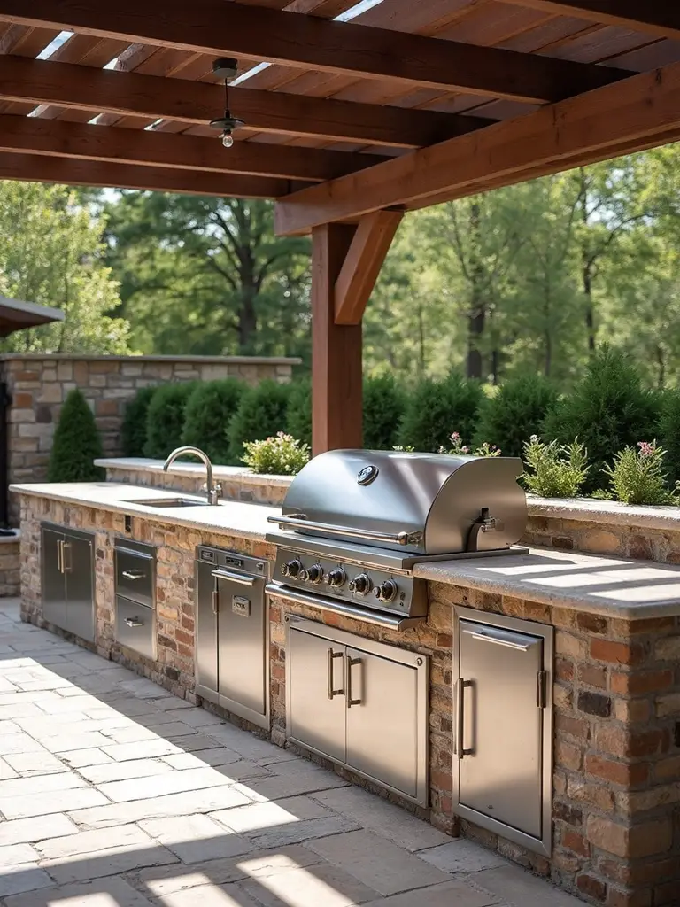 durable weather resistant outdoor kitchen materials