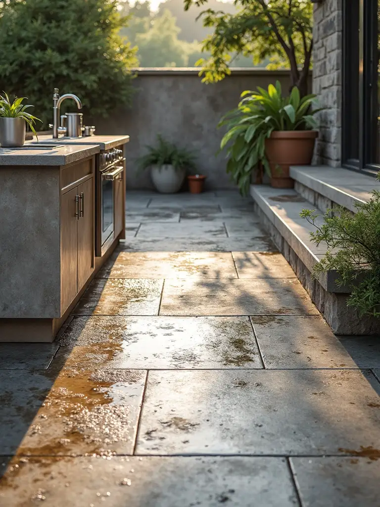 durable weatherproof easy clean outdoor flooring
