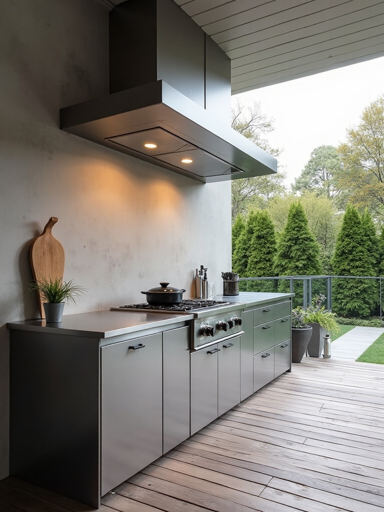 durable weatherproof low maintenance outdoor kitchens