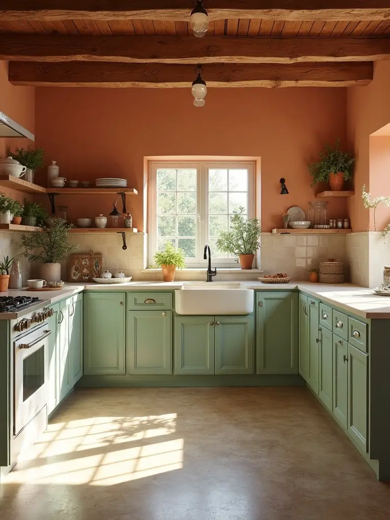 earthy warm rustic farmhouse