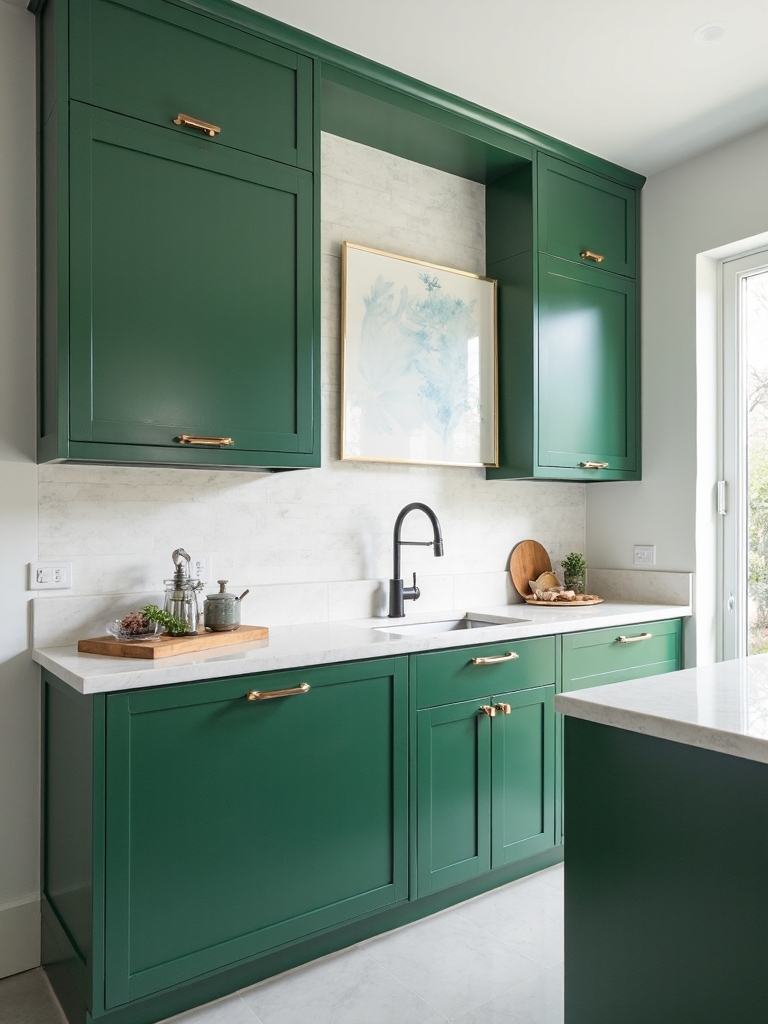 elegant emerald green opulent sanctuary
