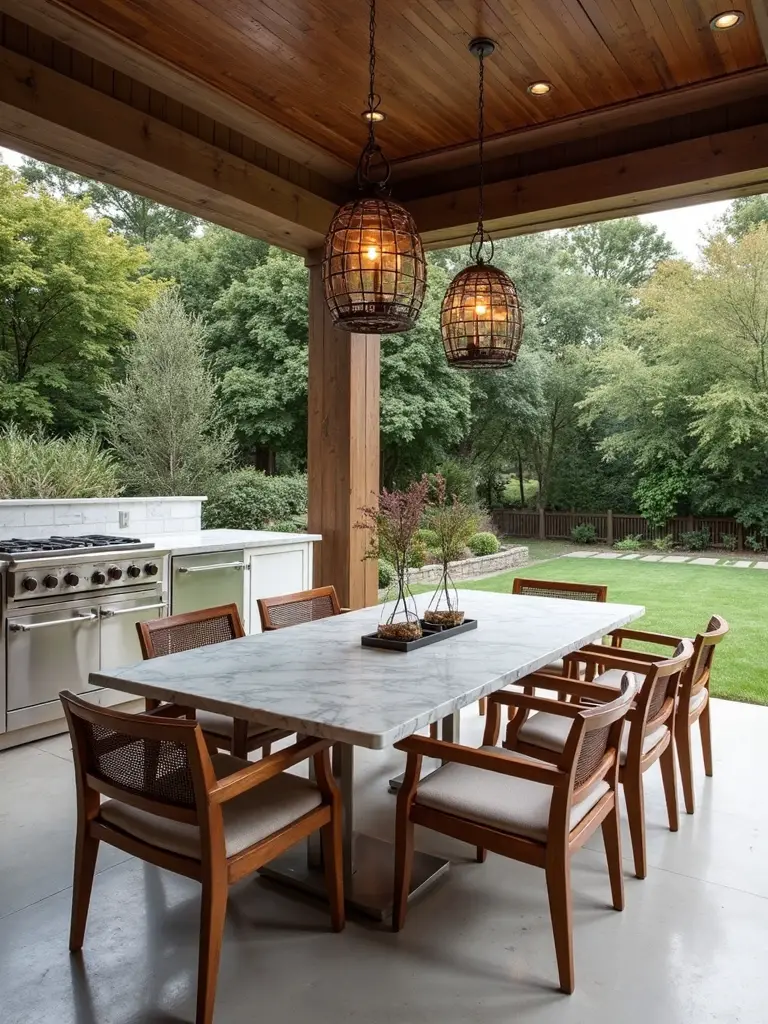 exclusive outdoor dining sanctuary